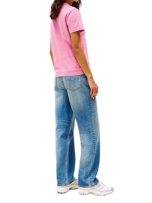 T-shirt donna rosa in cotone Tommy Jeans | DW0DW20153TVW